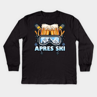 Apres Ski Party I Skifahren Snowboarden I Jagatee I Bier design Kids Long Sleeve T-Shirt